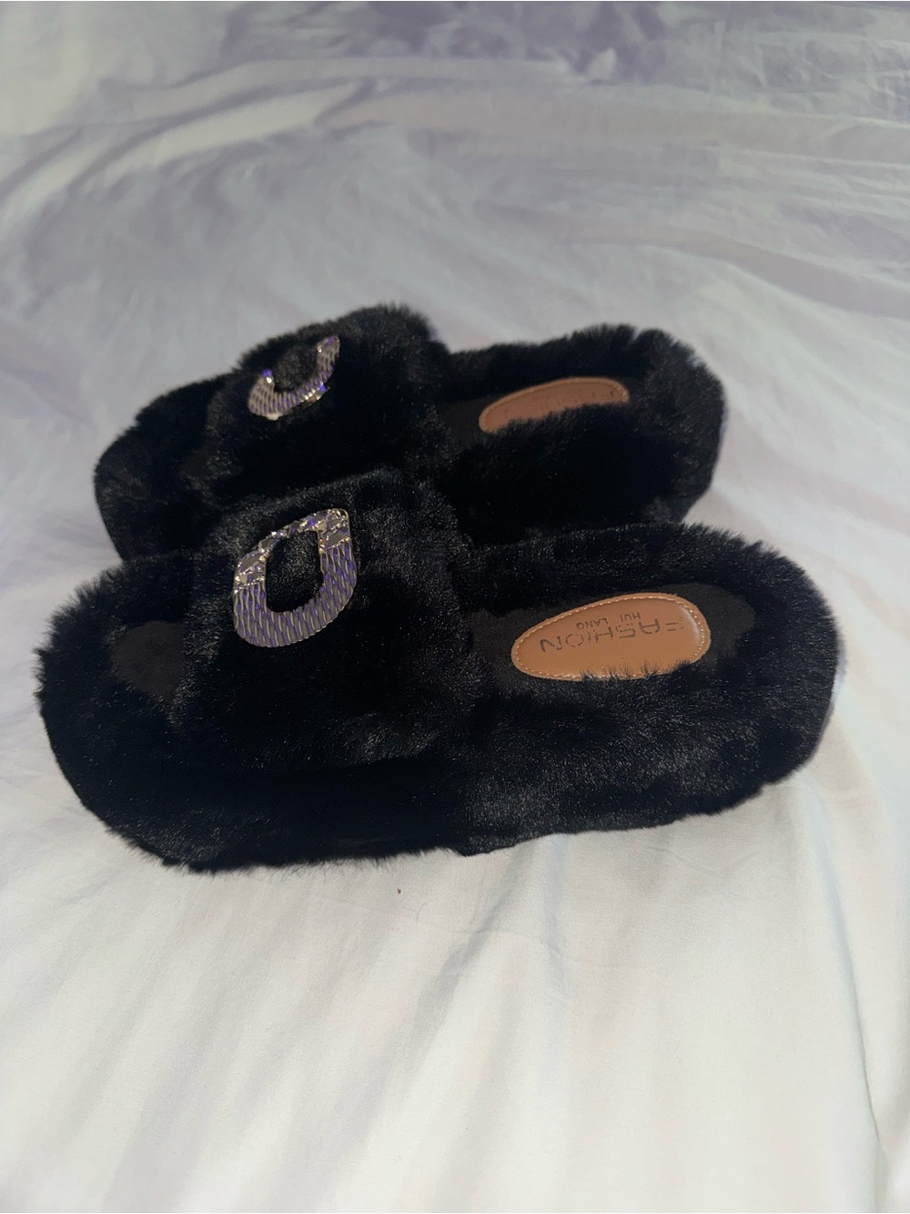 Brand new, Fashion, black platform sandals, size 40